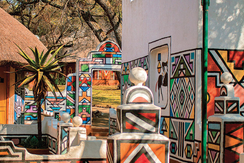 image Afrique du Sud Ndebele Village africain  fo