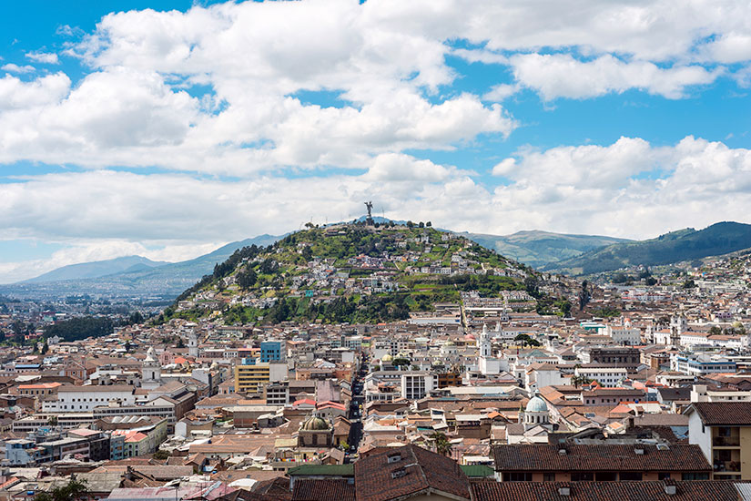 image Equateur Quito panorama  it