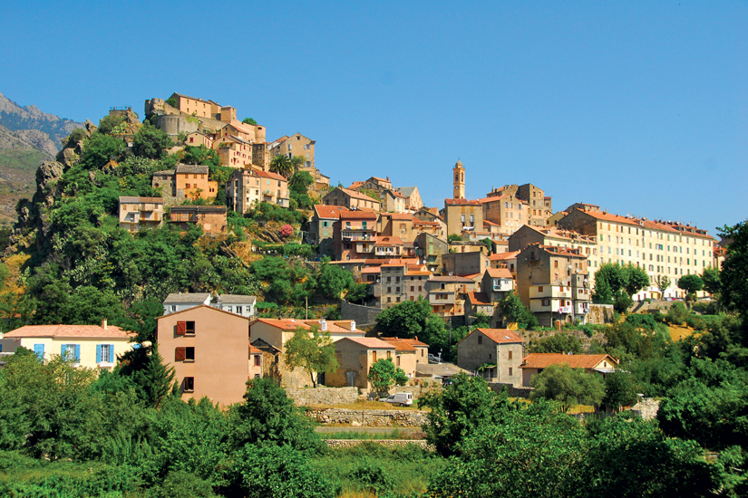 image France corse corte village mer 61 fo_47956606