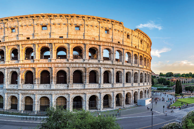 image Italie Rome Coucher de soleil au Colisee  fo