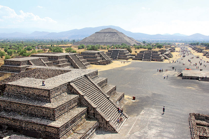 image Mexique Teotihuacan aztec mayan pyramide  fo