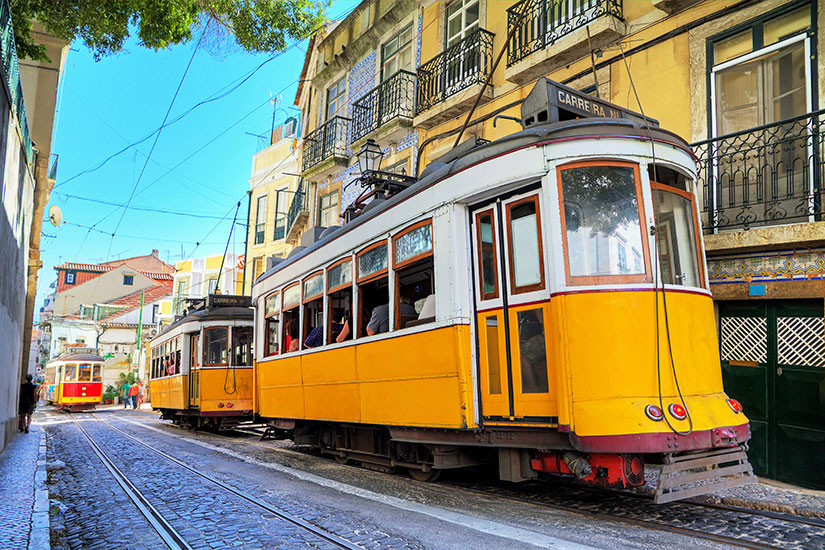 image Portugal Lisbonne Tramway jaunes  it