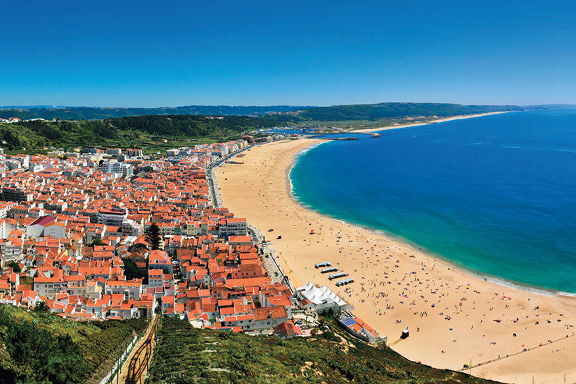 image Portugal Nazare Panorama plage  it