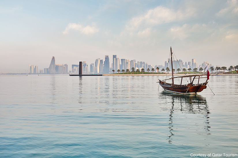 image Qatar Boutre ou dhow voilier arabe traditionnel en bois