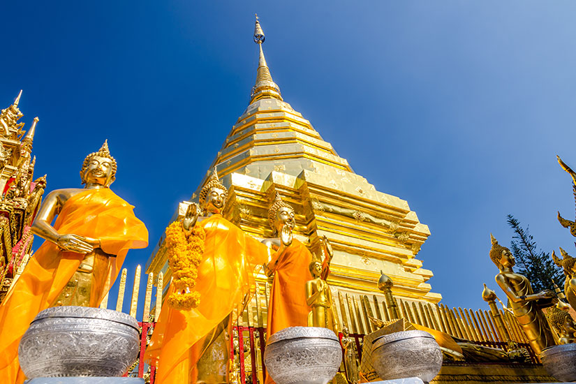 image Thailande Pagode Wat Phra That Doi Suthep  fo