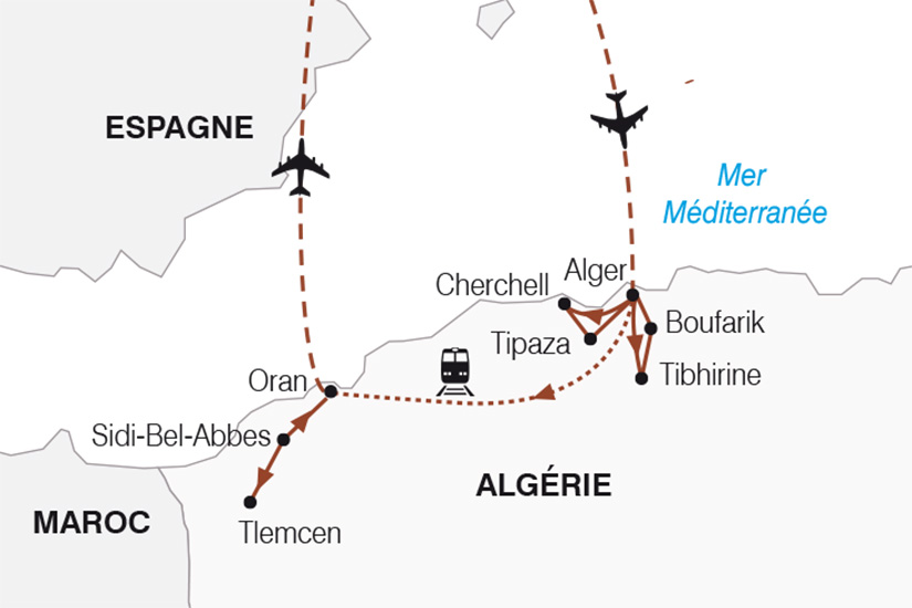 carte Algerie Alger Oran_267 164828