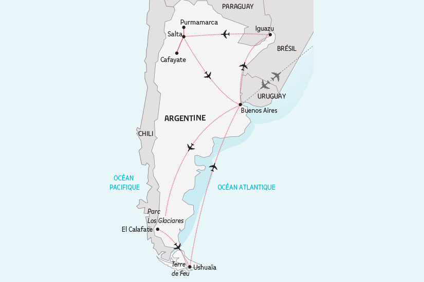 carte Argentine Altiplano Patagonie SH 23 24_424 429908