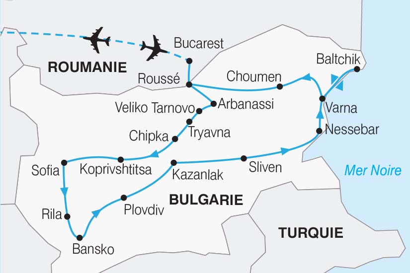 carte Bulgarie La Bulgarie Balkan et mer Noire SH 2022_388 605157