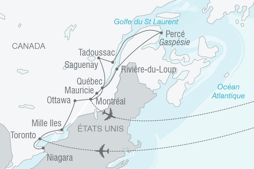 carte Canada Couleurs de l Est Canadien NT19 20_314 855064