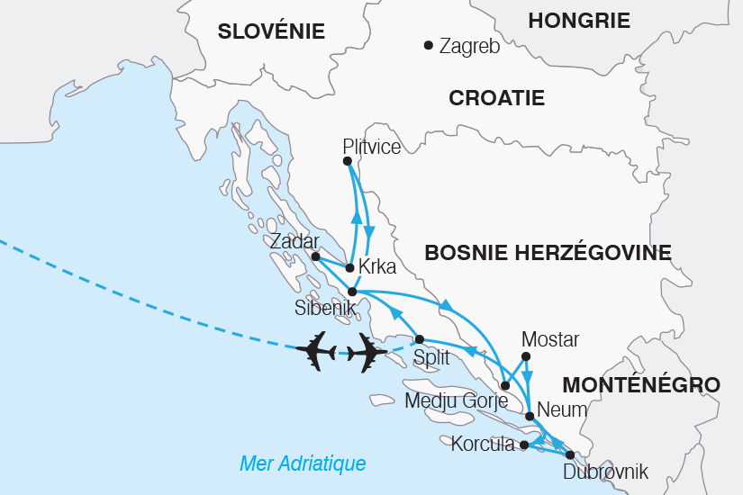 carte Croatie Joyau de l Adriatique SH20_339 685085