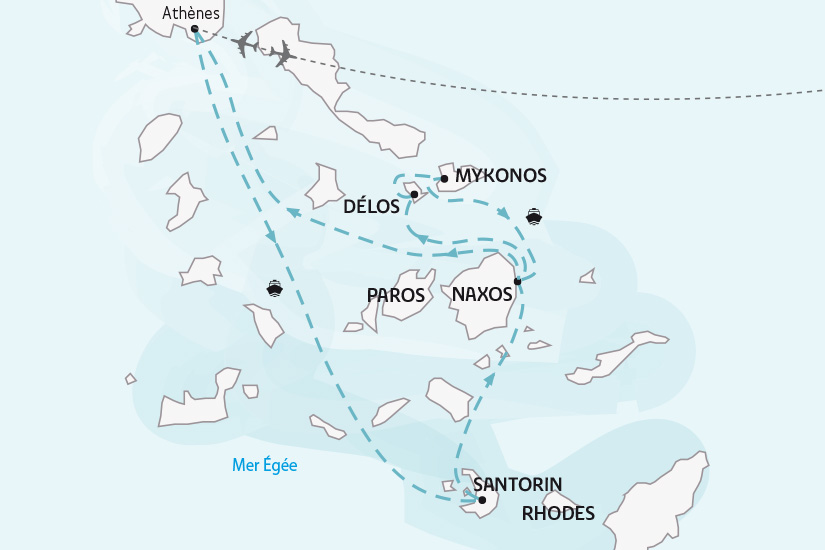 carte Grece Cyclades la Magie des Iles Grecques SH 2023_414 299077