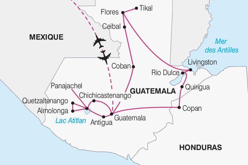 carte Guatemala Honduras Tresors du Guatemala et Honduras 2019_292 455631