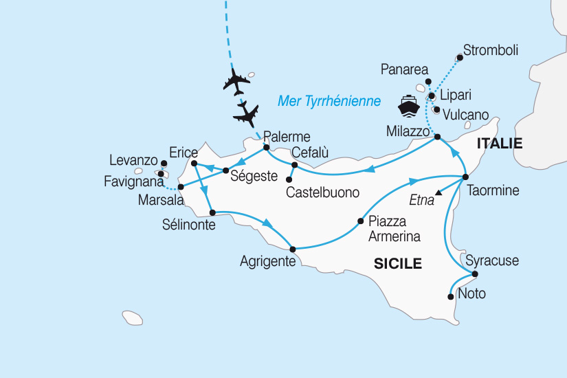 carte Italie La Sicile au pied d un volcan SH 2022_388 441473
