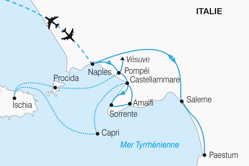 carte Italie Naples la plus belle Baie au Monde SH20_339 651542