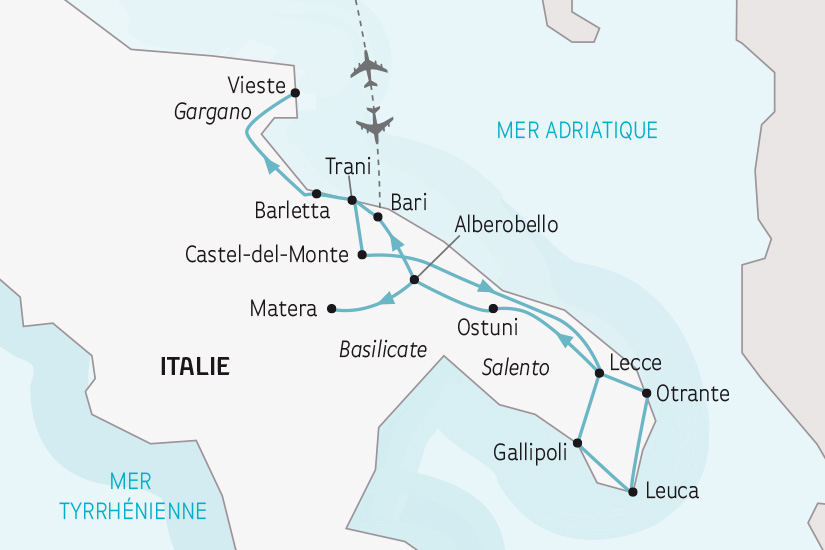 carte Italie les Pouilles le Talon de la Botte Italienne SH 2023_414 293935