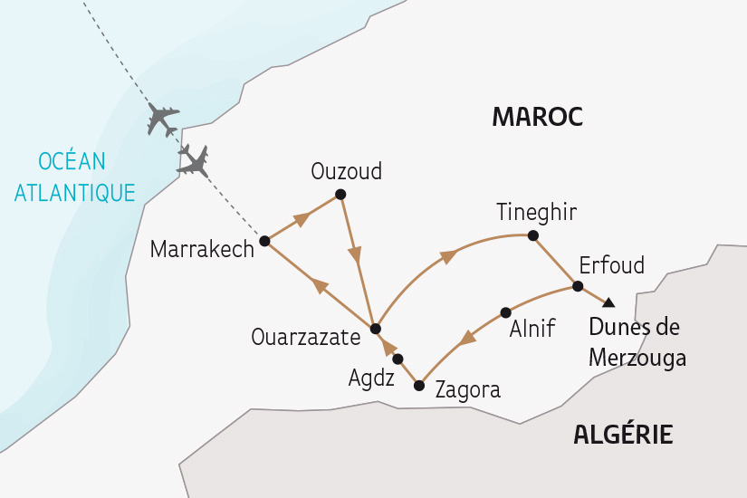 carte Maroc Desert et Oasis en 4x4 SH 2023_414 177893