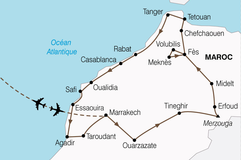 carte Maroc Grand Tour 671369
