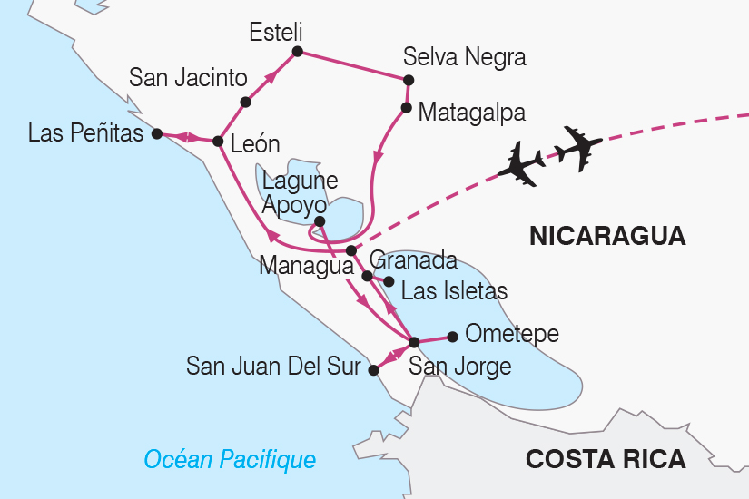 carte Nicaragua Au coeur de l Amerique centrale SH19 20_319 344797