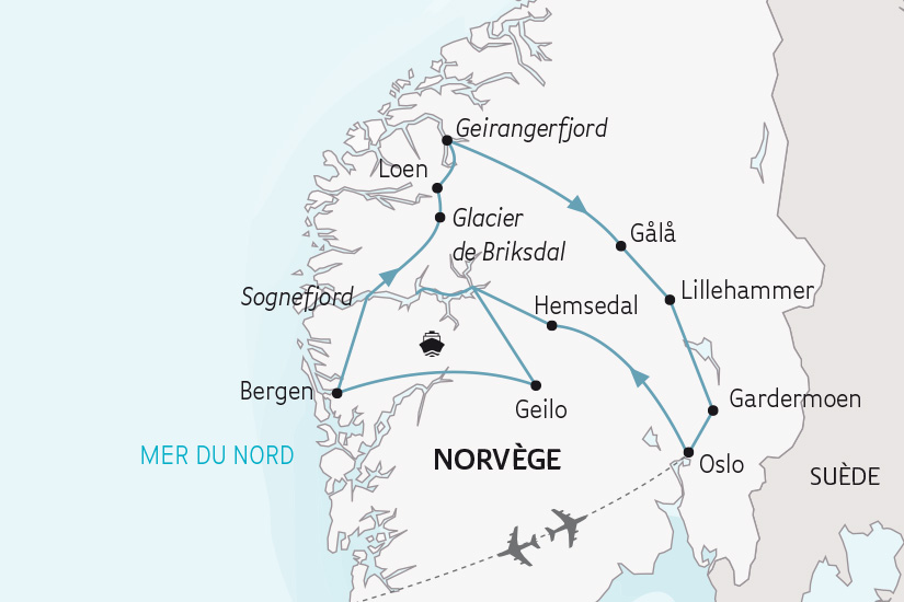 carte Norvege les plus Beaux Fjords de Norvege SH 2023_414 603398