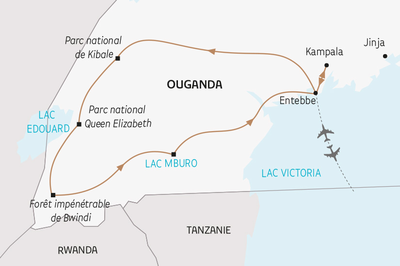carte Ouganda royaume Gorilles SH 23 24_424 525809