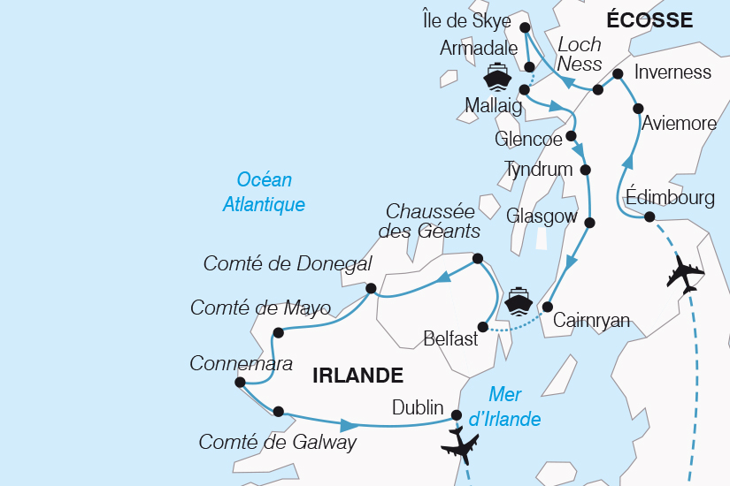 carte Royaume Uni Magie Celte entre Ecosse et Irlande SH20_339 184134