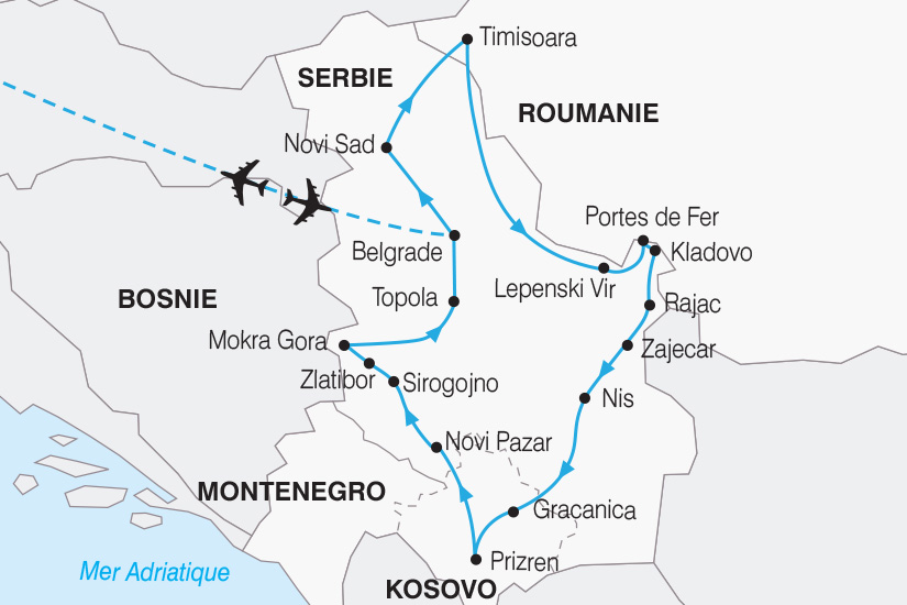 carte Serbie Kosovo Roumanie Joyaux de la Serbie et du Kosovo SH 2022_388 244744