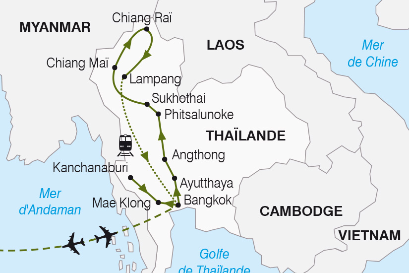 carte Thailande le Royaume de Siam SH 2023_411 177025