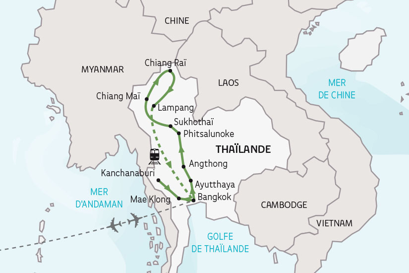carte Thailande le Royaume de Siam SH 2023_414 633342