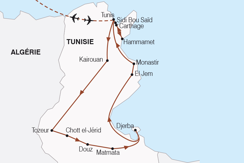 carte Tunisie L Essentiel de la Tunisie SH20_339 350167
